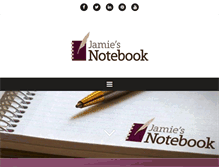 Tablet Screenshot of jamiesnotebook.com